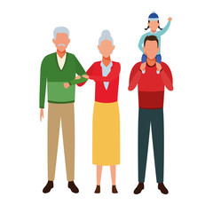 family avatars cartoon character