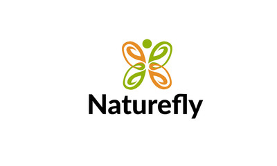 Nature fly Logo design