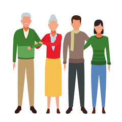 family avatar cartoon character