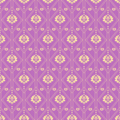 Purple vintage seamless pattern  