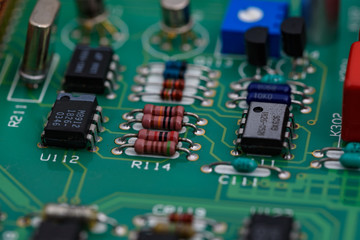 Analog electronic circuit board, Printed circuit board in measuring instrument