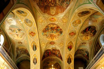 Fototapeta premium ceiling murals in an orthodox temple