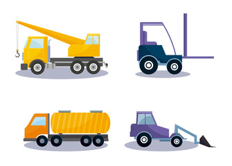 under construction vehicles icons