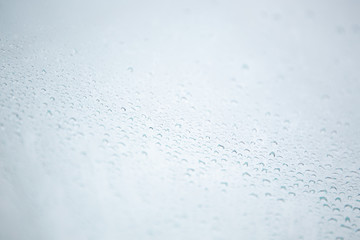 Obraz premium Droplets of water on glass