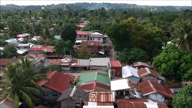 aerial view of the village
