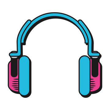 technology earpod cartoon