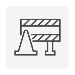 barricade icon black
