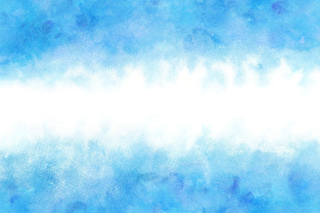 空 雲 青 夏 水彩 背景