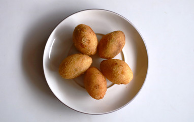 Combro, Indonesian traditional food. Made from cassava is grated and contain oncom sauce. (