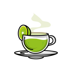 delicious and fresh lemonade in cup