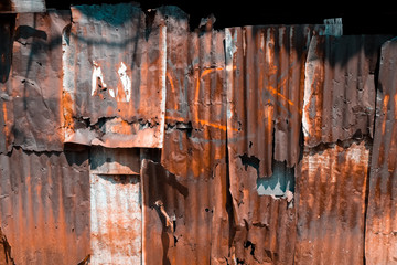 Old rusty galvanized background