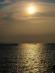 Fototapeta premium Pattaya beach sunset evenning sky nature