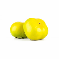 persimmon on white background