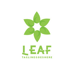 Leaf Logotype. Organic Plant. Natural Flower Vector Logo Icon Symbol.