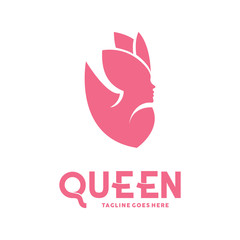 Beauty Women Logotype. Spa And Fashion. Botique and Salon. Queen Vector Logo Icon Symbol.