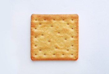 biscuit on white background. Top view.
