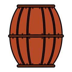 beer wooden barrel icon