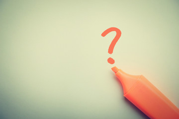 Question Mark Concept With Copy Space
