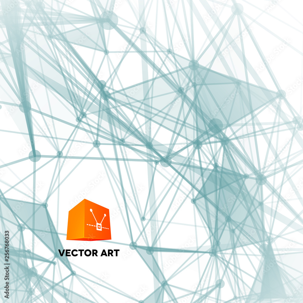 Aufkleber abstract background with dotted grid