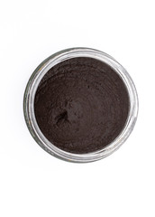 Olive pasta jar  isolated on the white background