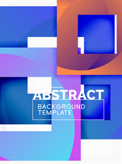Background abstract squares, geometric minimal template