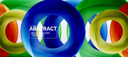 Vector circles abstract background