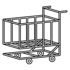 shopping cart isolated icon
