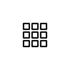 Grid view icon vector isolated on background. Trendy sweet symbol. Pixel perfect. illustration EPS 10. - Vector