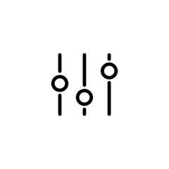 Settings icon vector isolated on background. Trendy sweet symbol. Pixel perfect. illustration EPS 10. - Vector