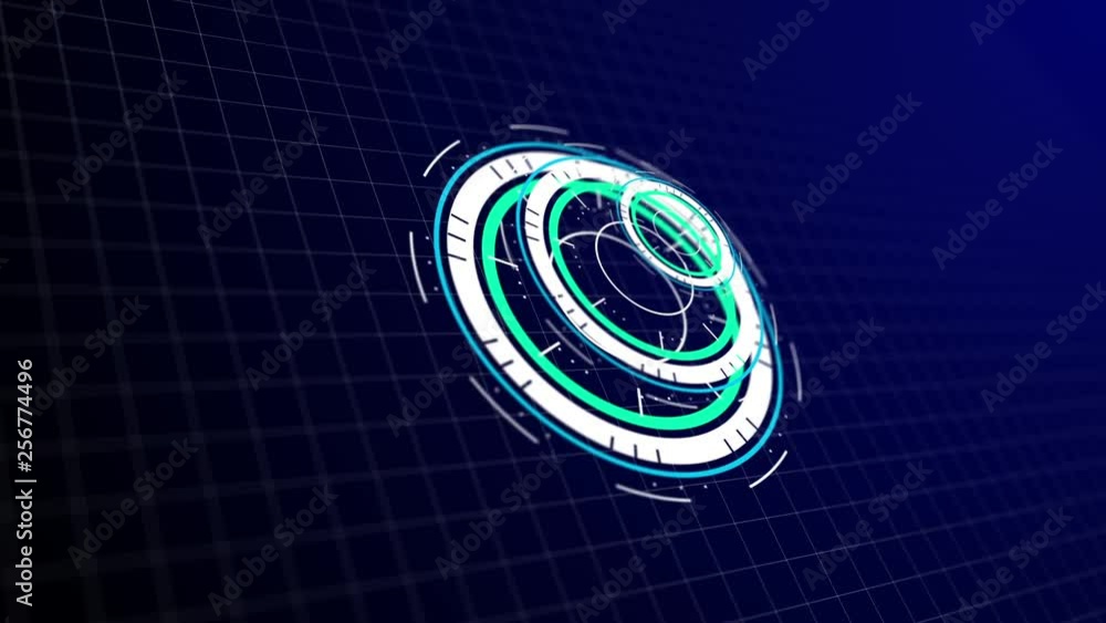 Poster hud animation made in after effects