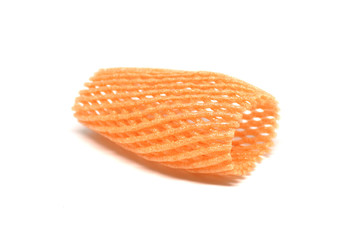 foam protection net fruit isolated on white background