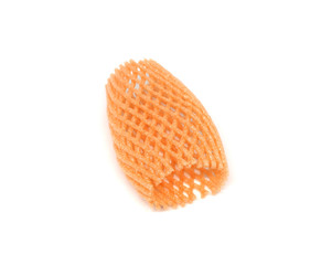 foam protection net fruit isolated on white background