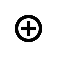 Plus icon vector isolated on background. Trendy sweet symbol. Pixel perfect. illustration EPS 10. - Vector