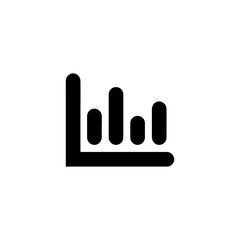 Obraz premium Statistics icon vector isolated on background. Trendy sweet symbol. Pixel perfect. illustration EPS 10. - Vector