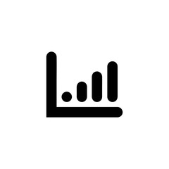 Statistics icon vector isolated on background. Trendy sweet symbol. Pixel perfect. illustration EPS 10. - Vector