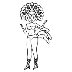 beautiful brazilian garota character