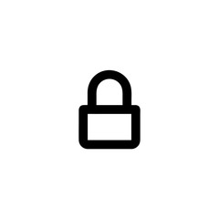 Lock icon vector isolated on background. Trendy sweet symbol. Pixel perfect. illustration EPS 10. - Vector