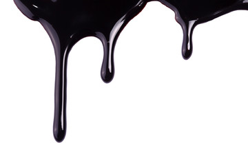 Melting Chocolate On White Background