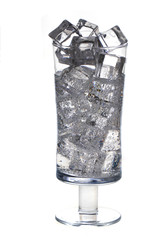 ice cubes in the glass