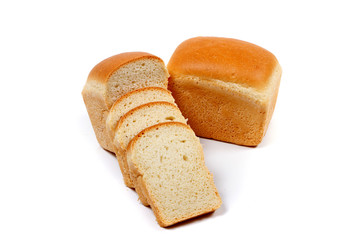 bread isolated on white background