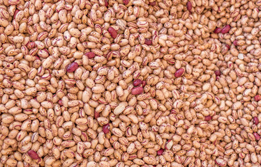 Dried Beans Closeup in an Italian Market
