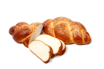 bread isolated on white background