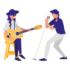 singer and musician couple characters