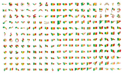 very big collection of vector flags of the Mali