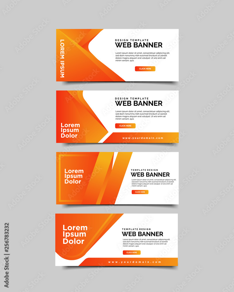 Aufkleber set of abstract vector banners.modern template design for web