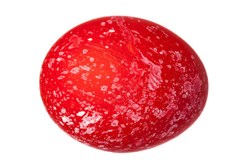 Colorful Easter Egg isolated on white