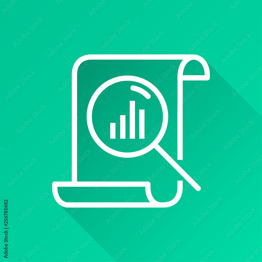Poster data analysis - vector icon for graphic and web design.