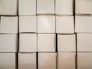 Stack of carton boxes package background