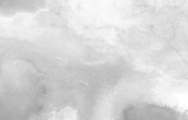Abstract gray aquarelle painted paper textured canvas element for design, vintage card, retro template. Grey shades gradient watercolor background. Black and white ink effect water color illustration