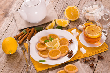 Lemon tartlets. 